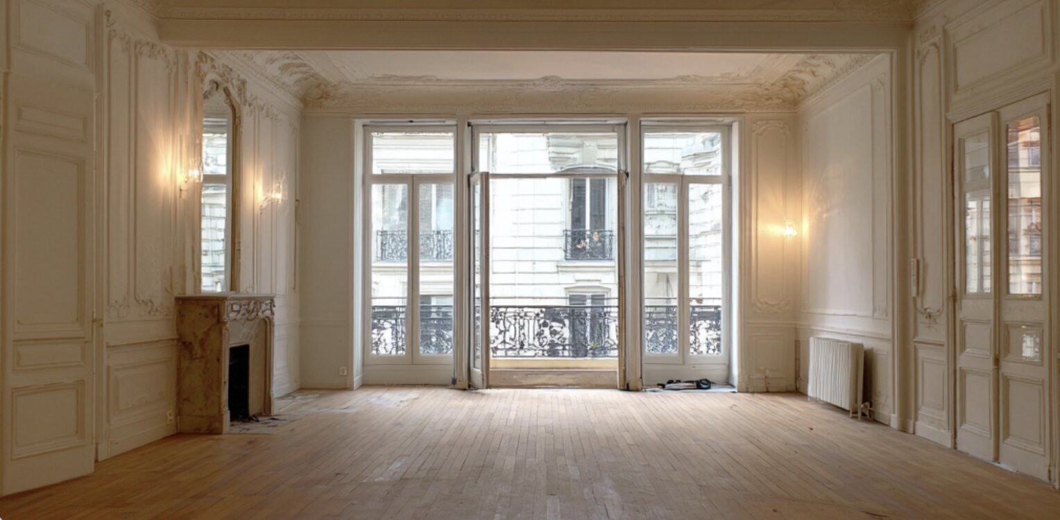 Appartement haussmannien après rénovation