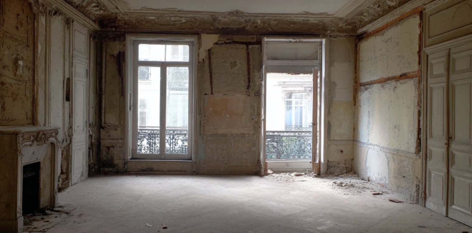 Appartement haussmannien avant rénovation